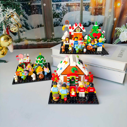 Custom Family Mini Brick House Set
