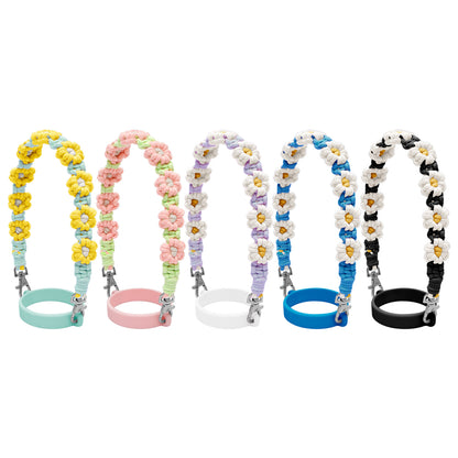 Woven Daisy Water Bottle Strap