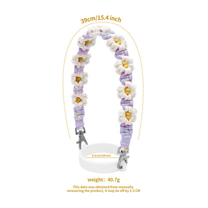 Woven Daisy Water Bottle Strap